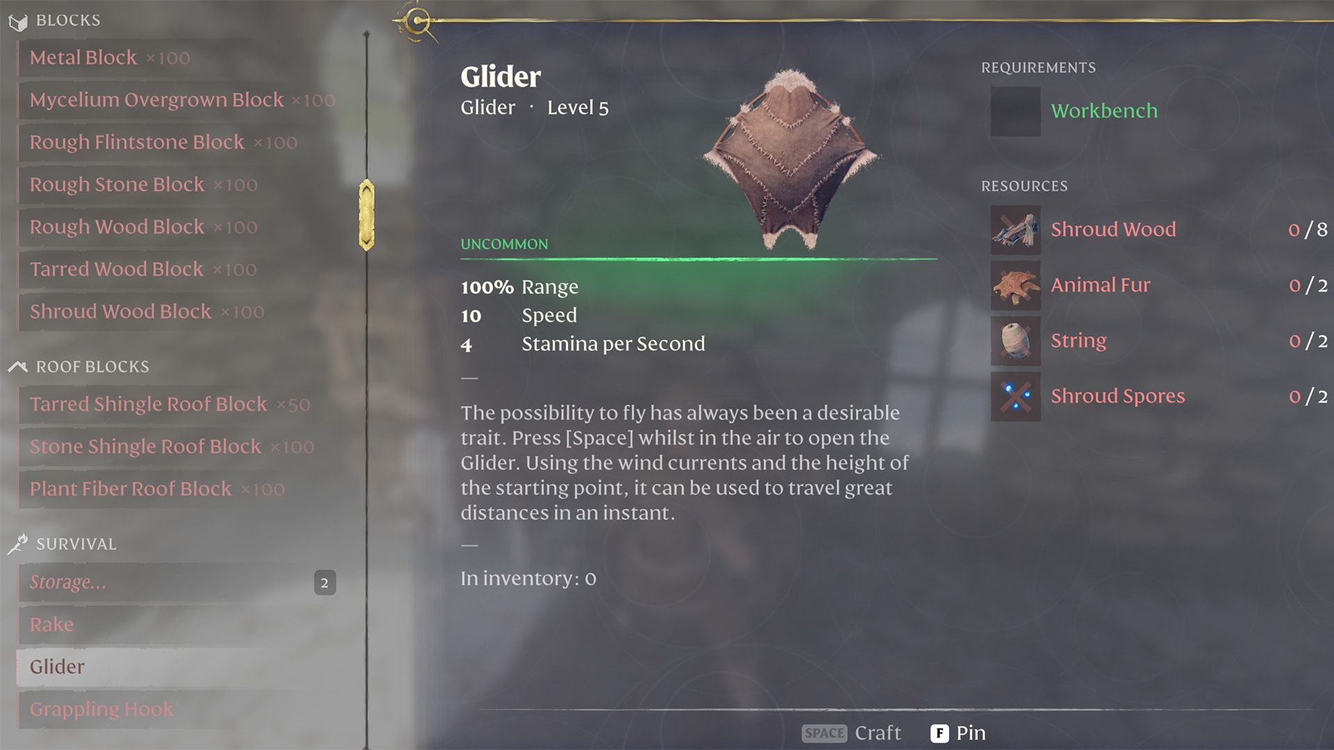 How to craft the glider in Enshrouded - Polygon