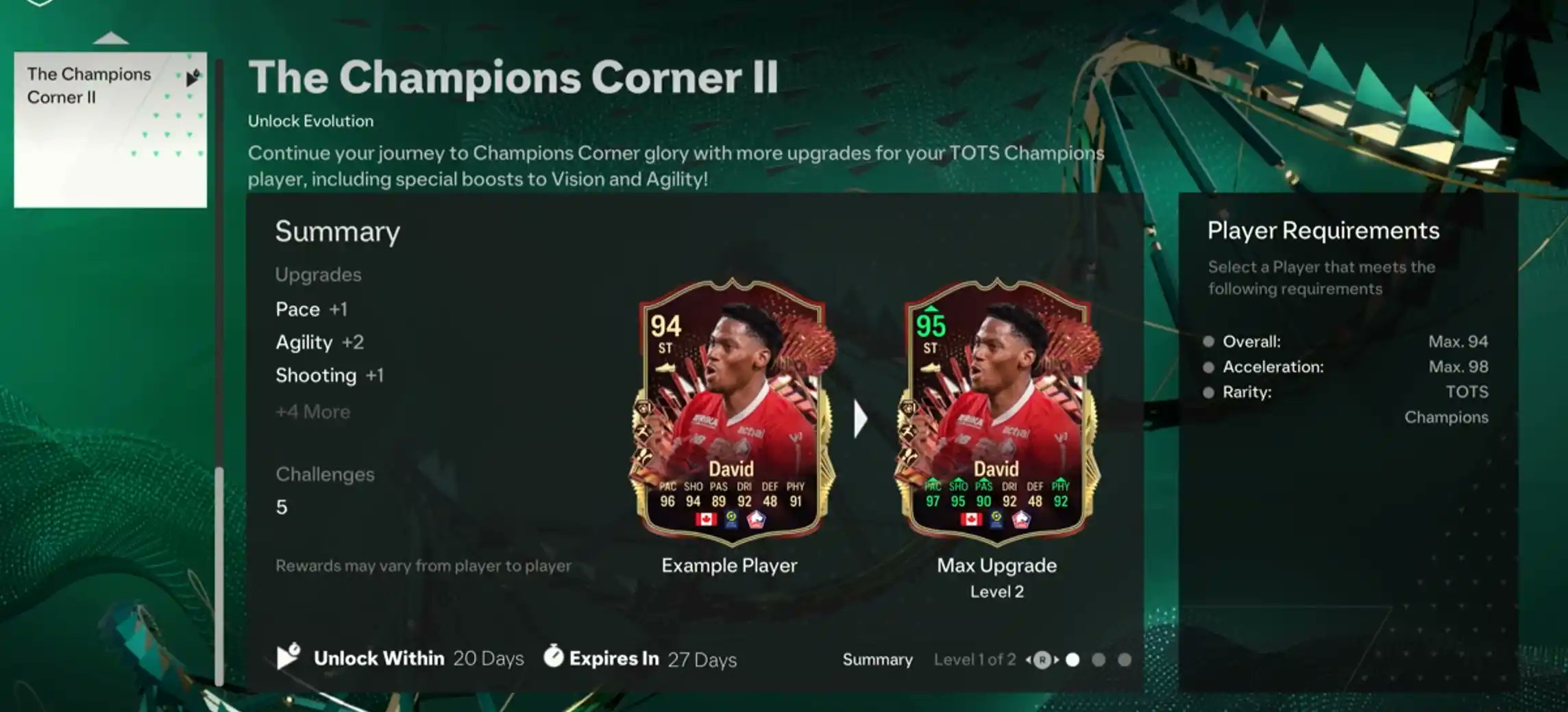 EA FC 24 Champions Corner 2 Entwicklung