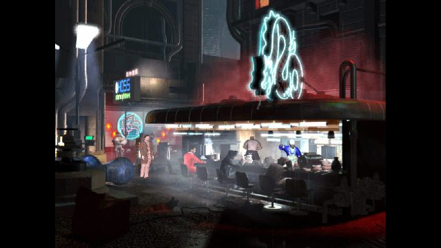 Diner im Videospiel Blade Runner