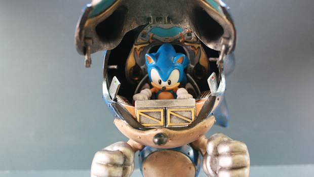 toybot studios: Custom Mecha Sonic by Kodykoala