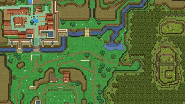 An Snes Version Of The Ocarina Of Time Map Legendary Destructoid