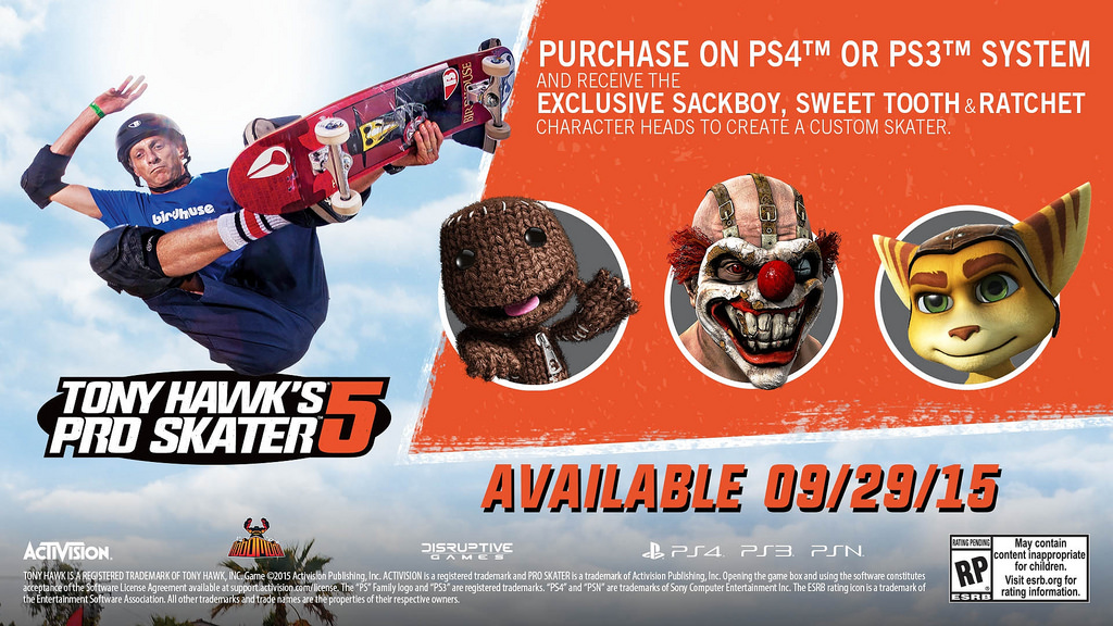 Tony Hawk's Pro Skater 5 (PS4) Guaranteed