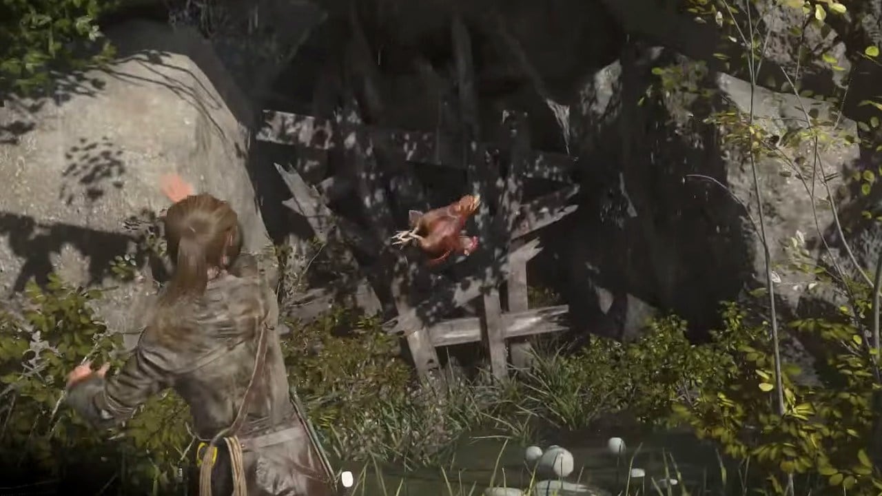 Rise of the Tomb Raider has exploding chickens – Destructoid