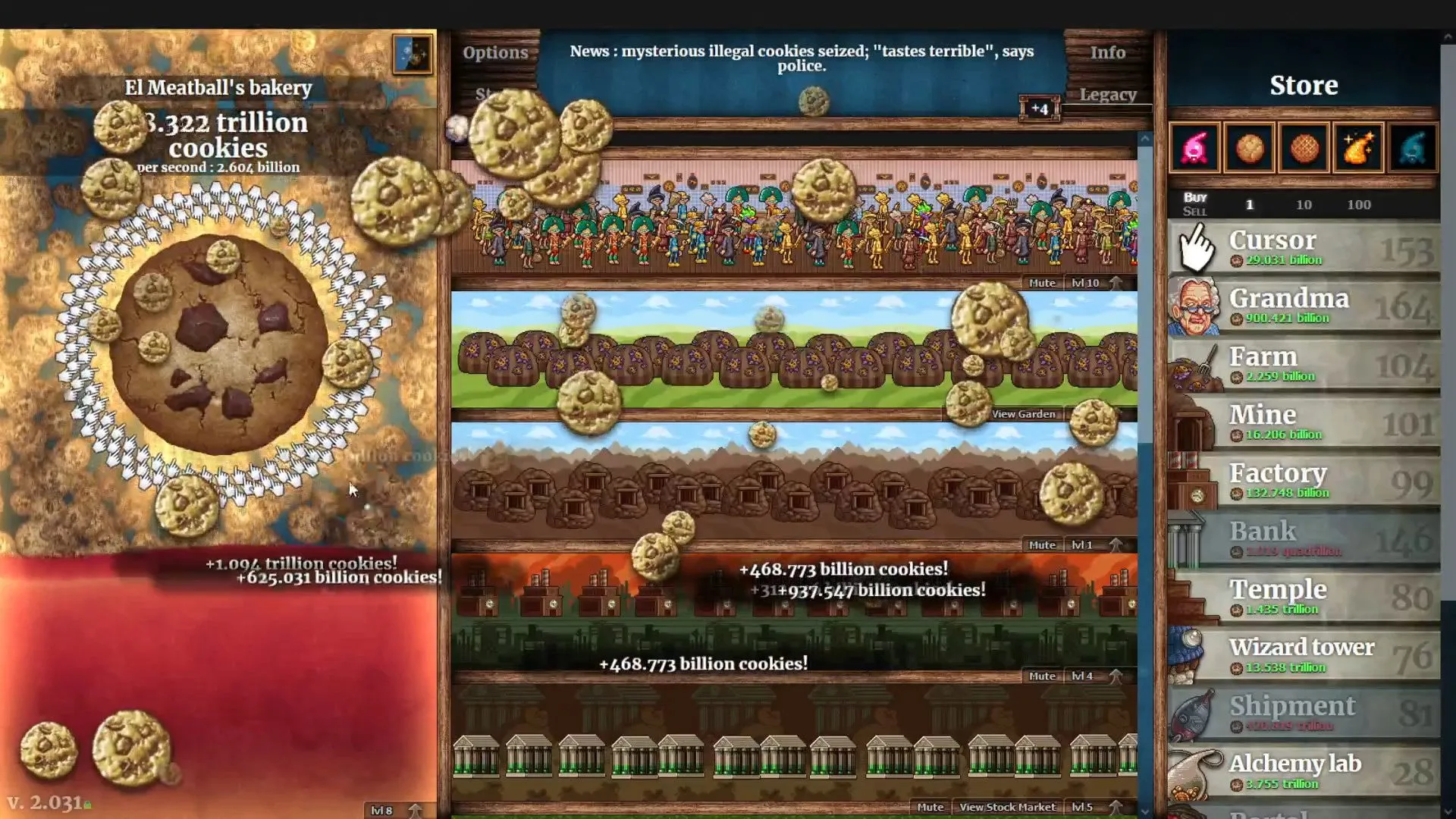 Why can't I play the minigames in Cookie Clicker?