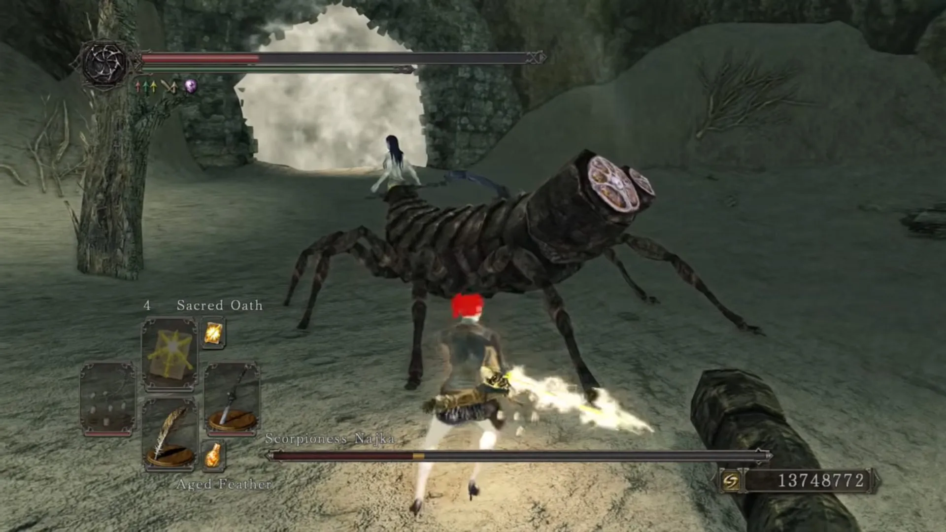 I didn't know you could slice off all these Dark Souls II boss limbs and  tails