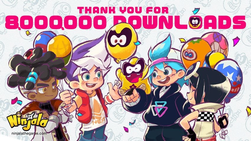 ninjala 8 million downloads