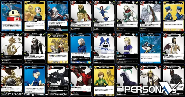 persona vs card game cards