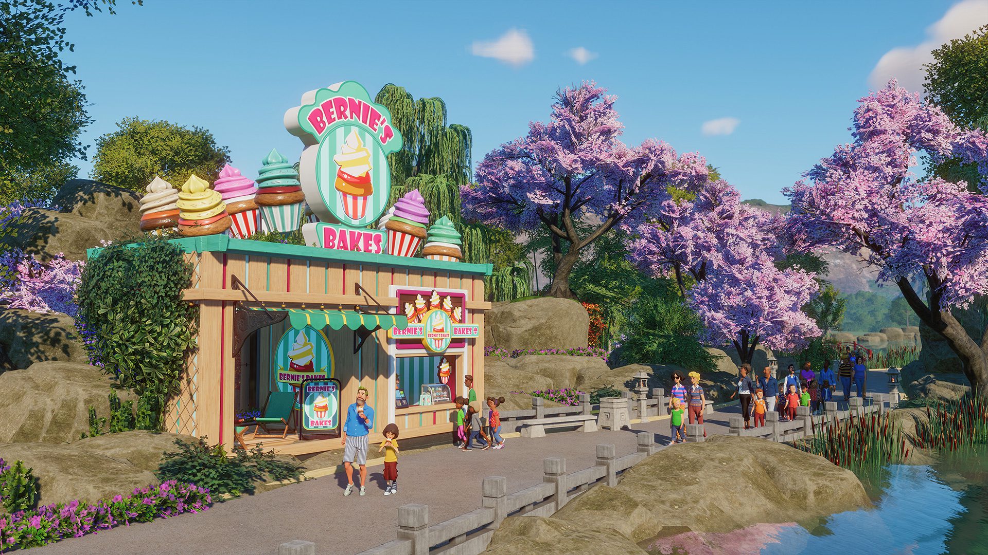 The Bernie's Bakes cake shop is new to Planet Zoo with update 1.7.2