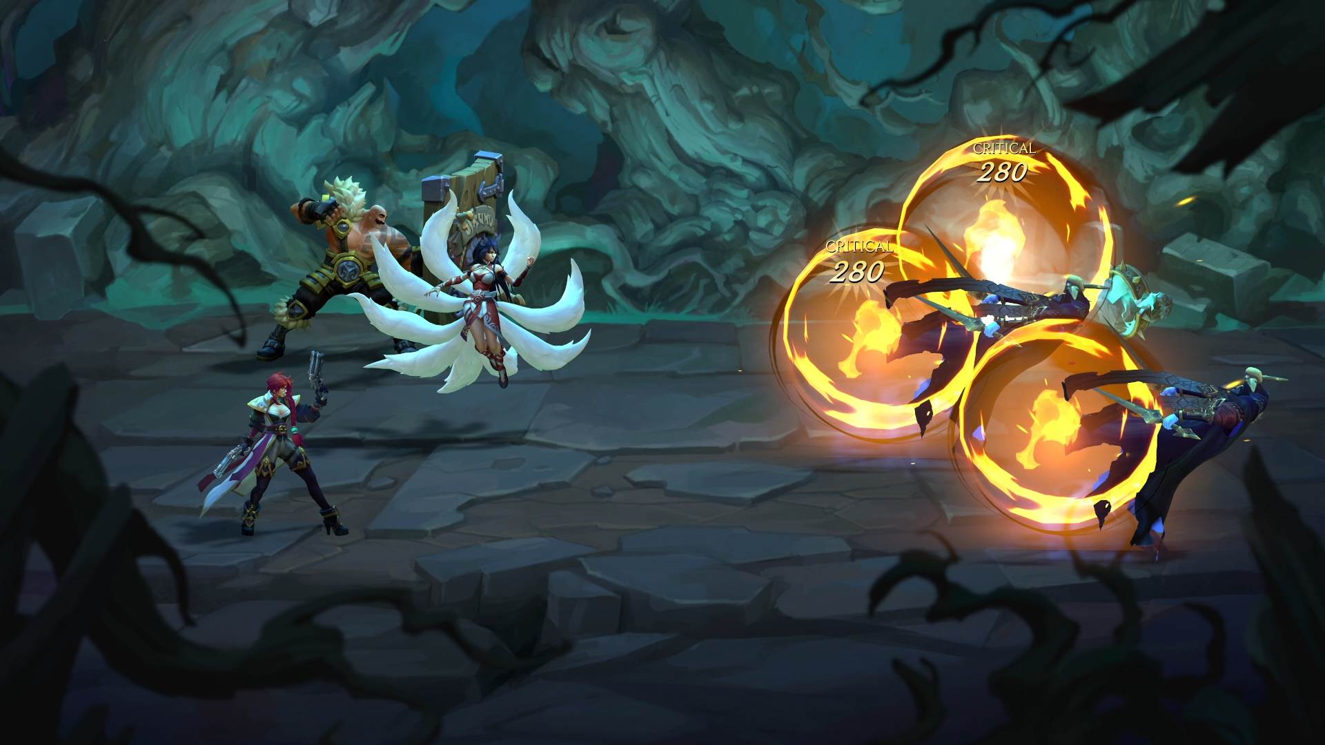 Ruined King: A League of Legends Story battle screenshot