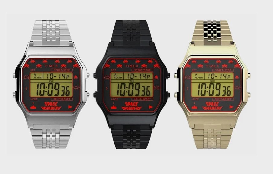 timex space invaders watch all colors