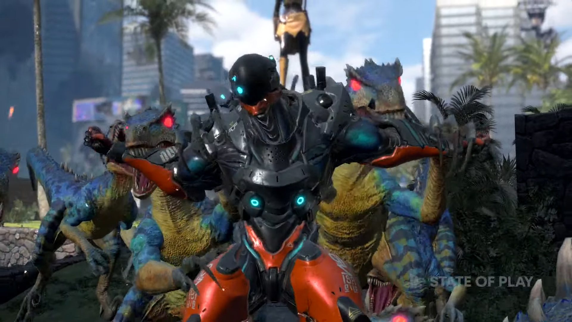 Exoprimal é novo game de robôs e dinossauros da Capcom para PlayStation