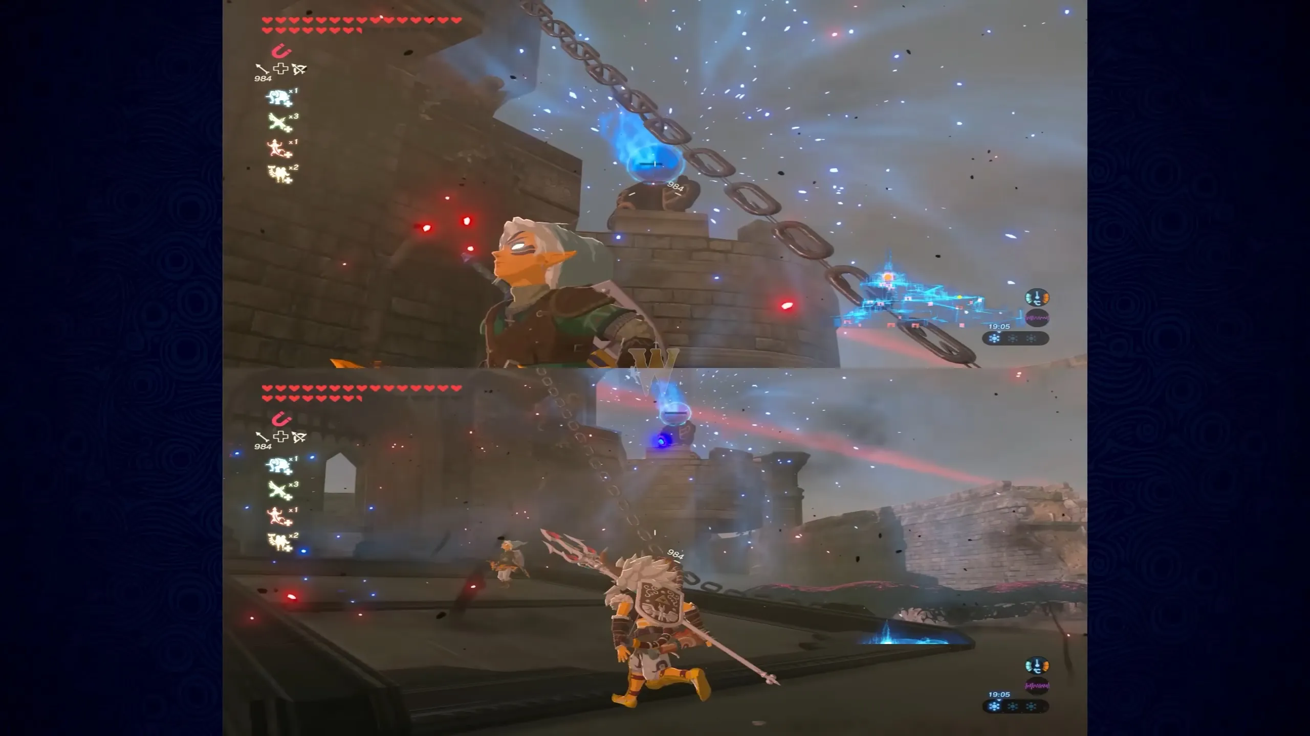 Zelda: Breath of the Wild split screen multiplayer mod shown in action