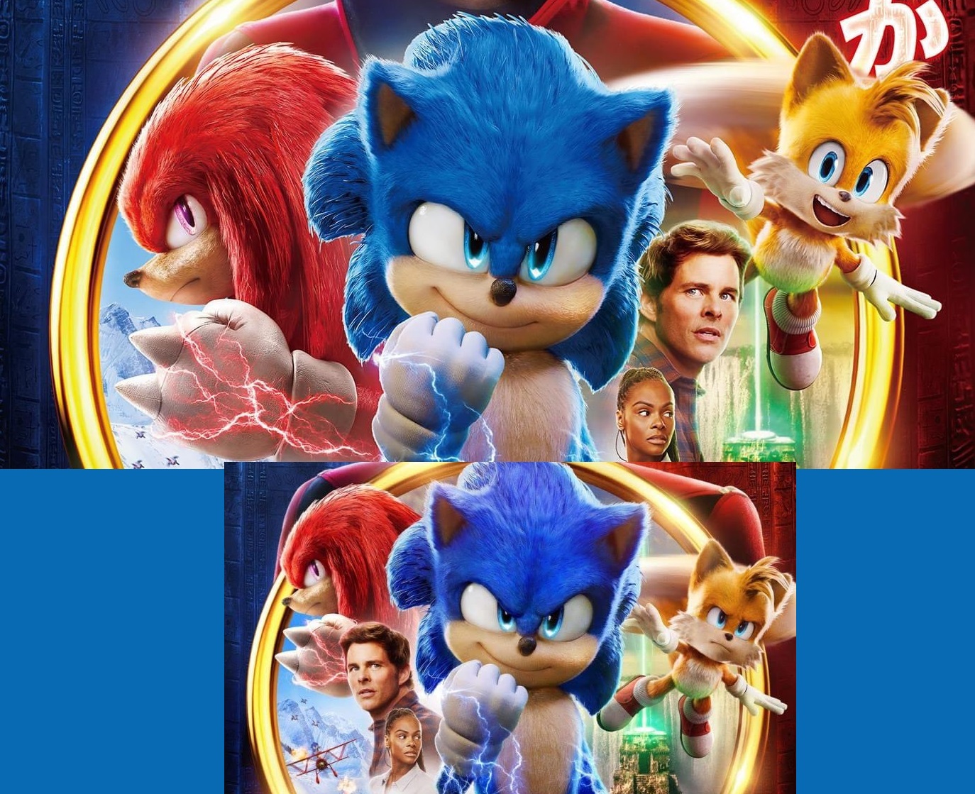 A new epic poster for Sonic Movie 2's upcoming Japanese release :  r/SonicTheHedgehog