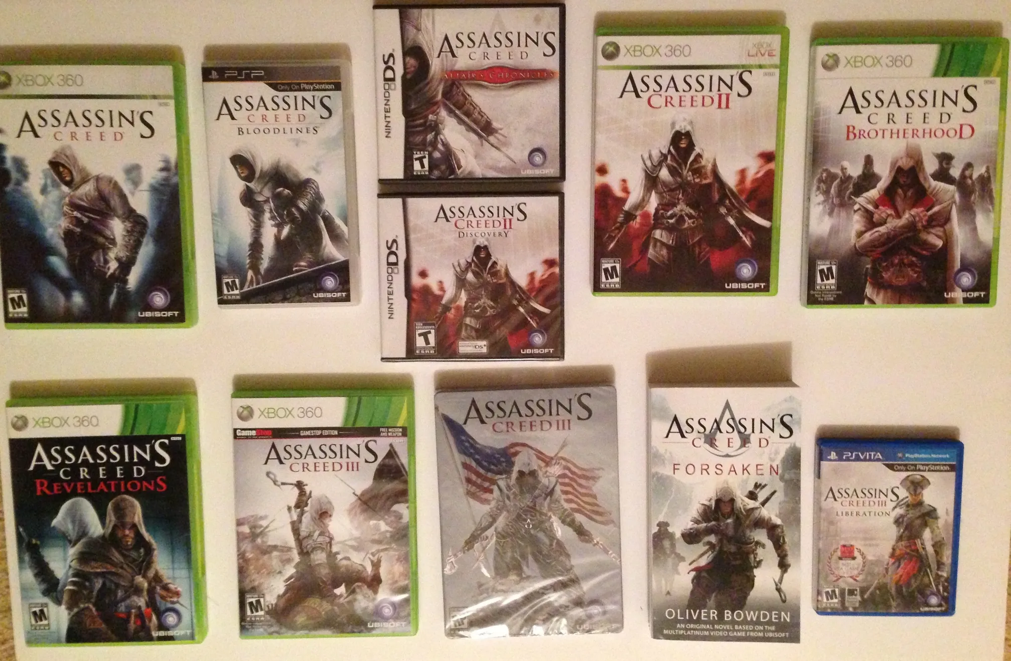 All Assassin's Creed games 2007-2022 