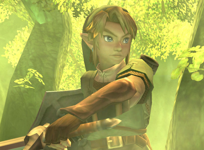 Zelda: Twilight Princess, Link being all heroic looking