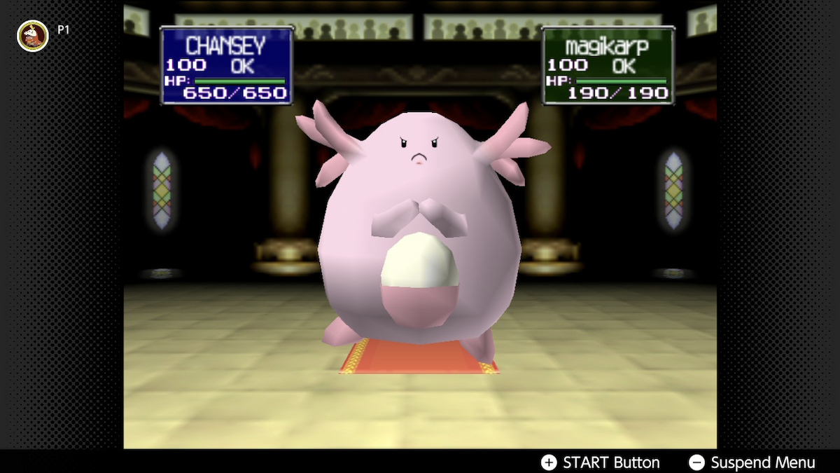 Chansey in Pokemon Stadium