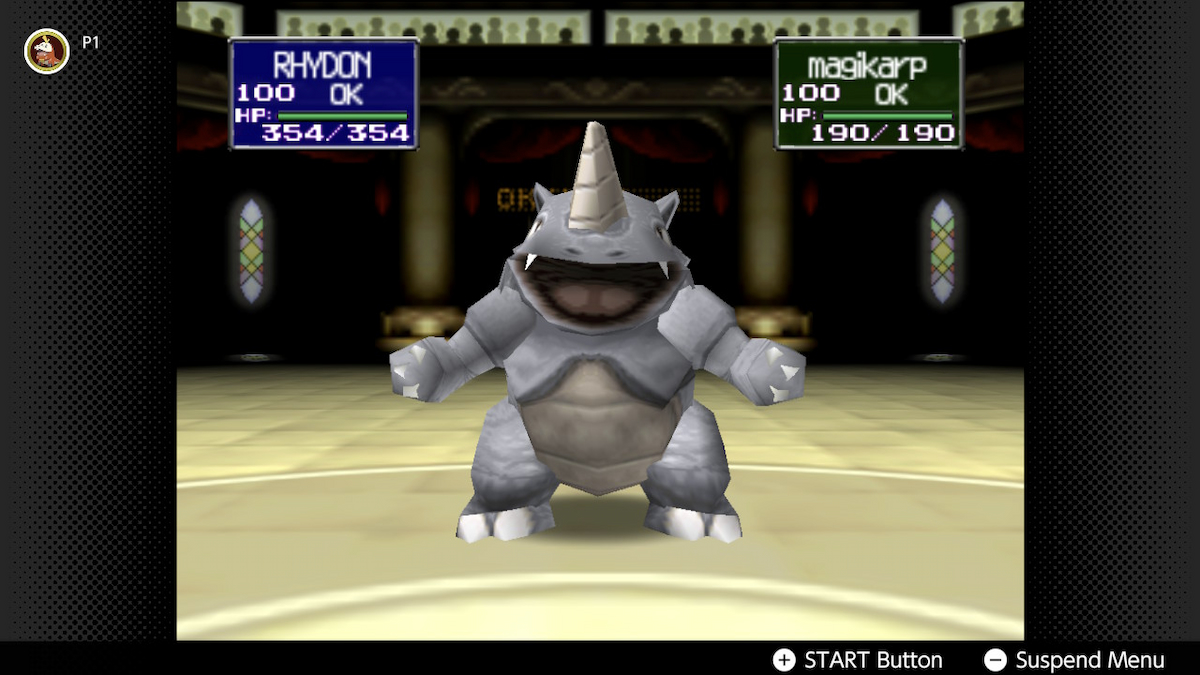 Rhydon in Pokemon Stadium