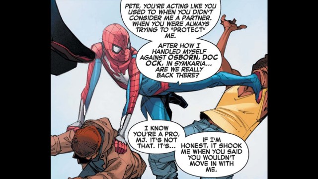 Marvels Spider-Man 2 Peter und MJ streiten