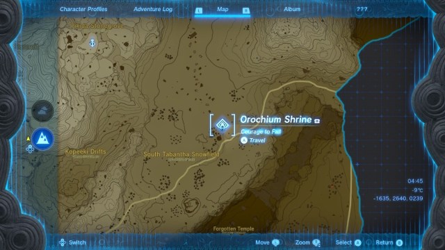 orichium on the map