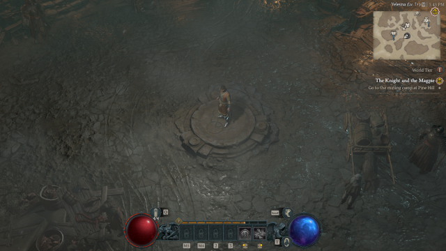 Centered HUD layout in Diablo 4