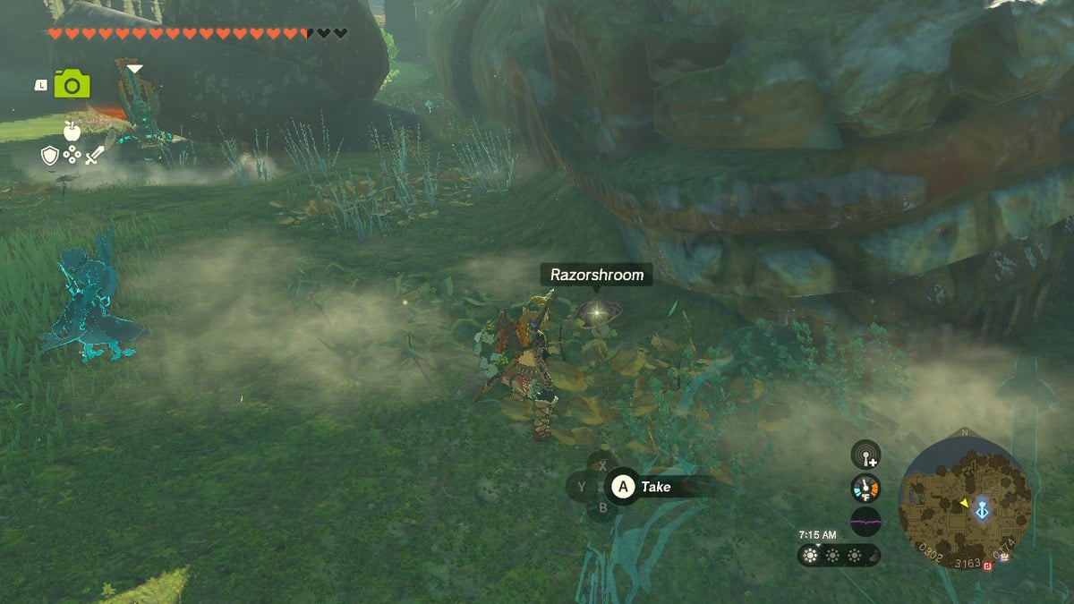 Where to find Razorshrooms in Tears of the Kingdom