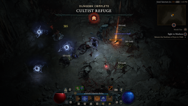Diablo 4 Cultist Refuge Dungeon Rewards