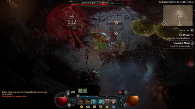 Nilcar Boss Battle in Diablo 4