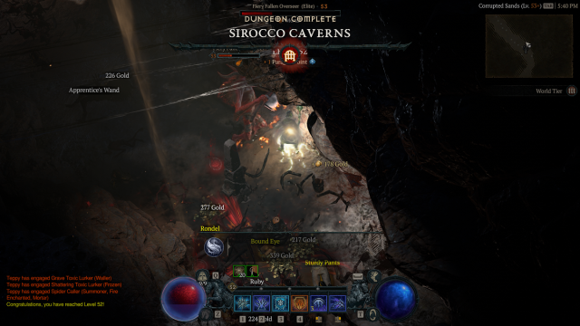 Diablo 4 Sirocco Caverns Dungeon Rewards