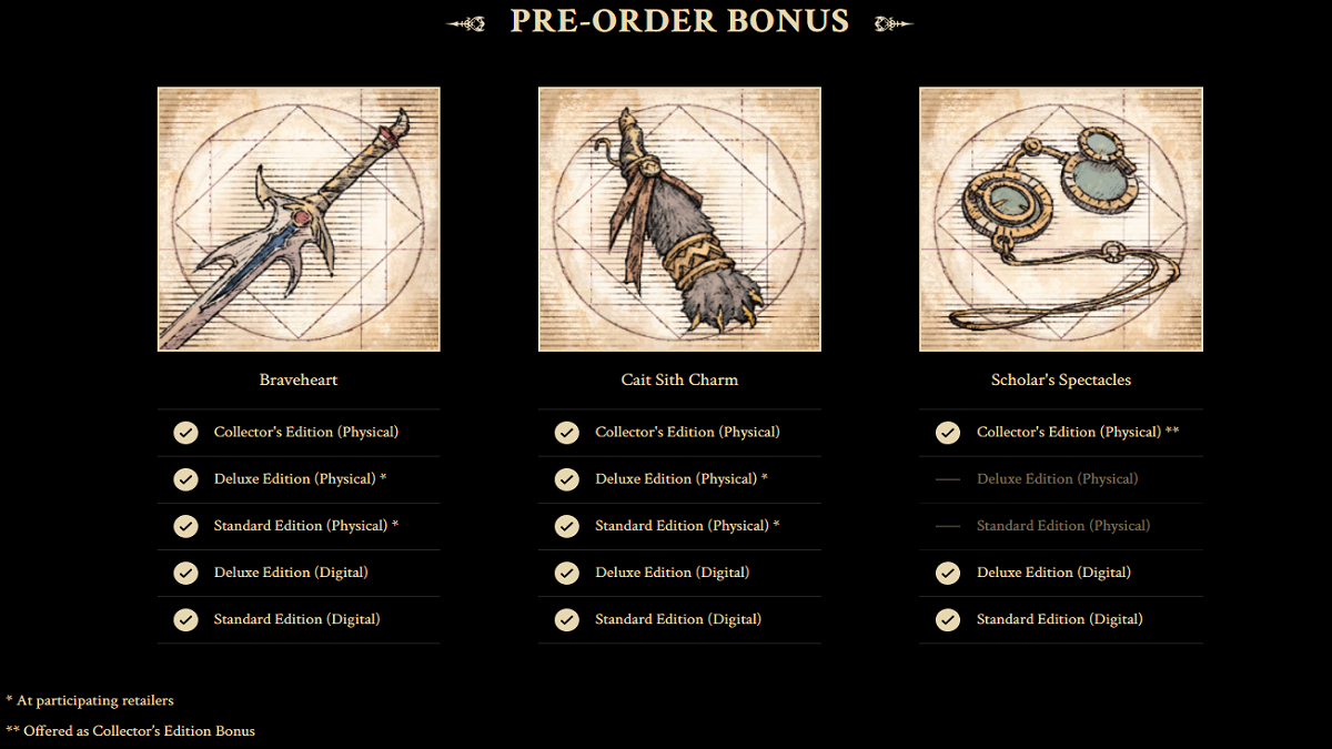 Final Fantasy XVI Preorder Bonuses & Rewards