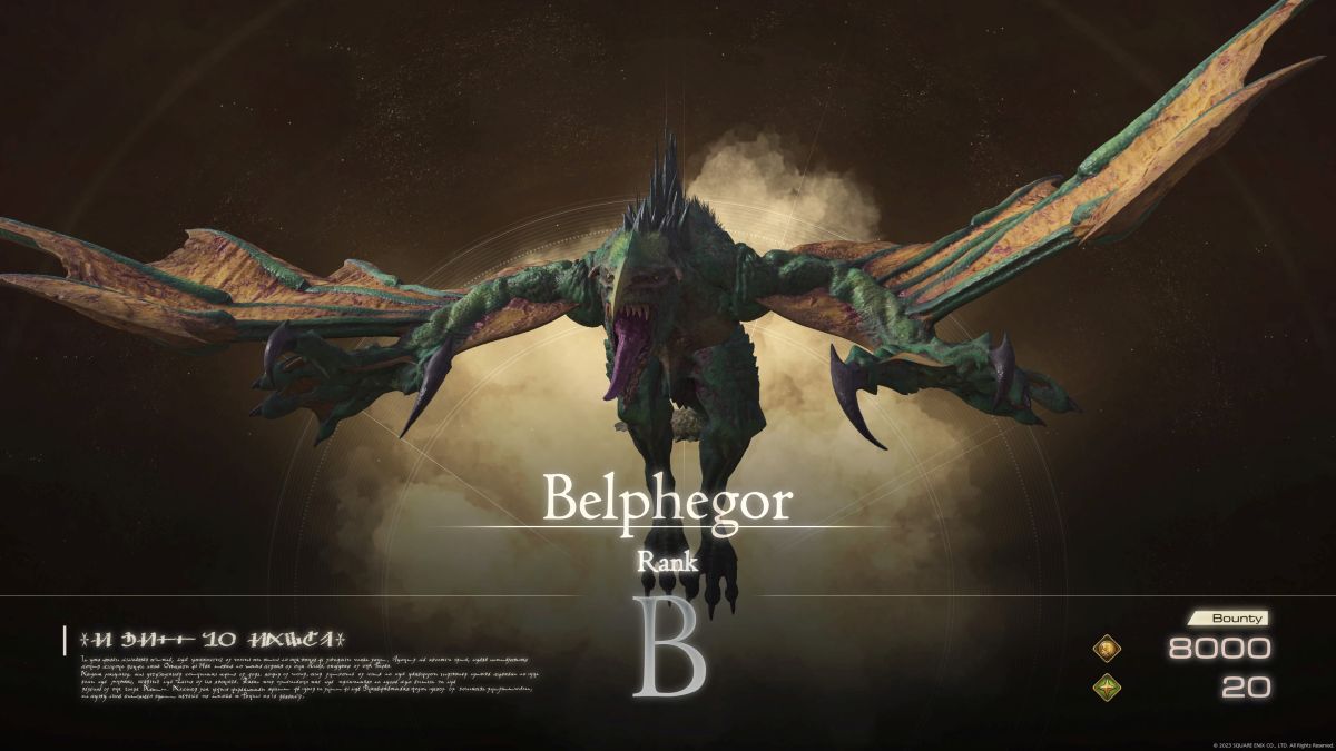 Final Fantasy XVI (FF16) Belphegor Hunt guide