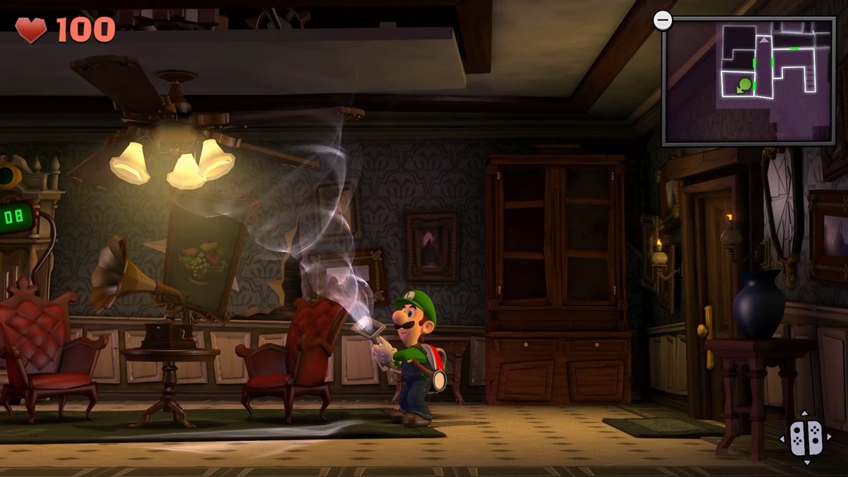 Luigi's Mansion Dark Moon Dining Room