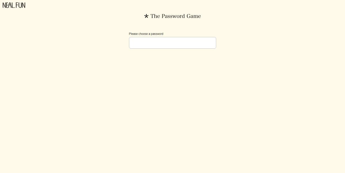 list of words for the game password