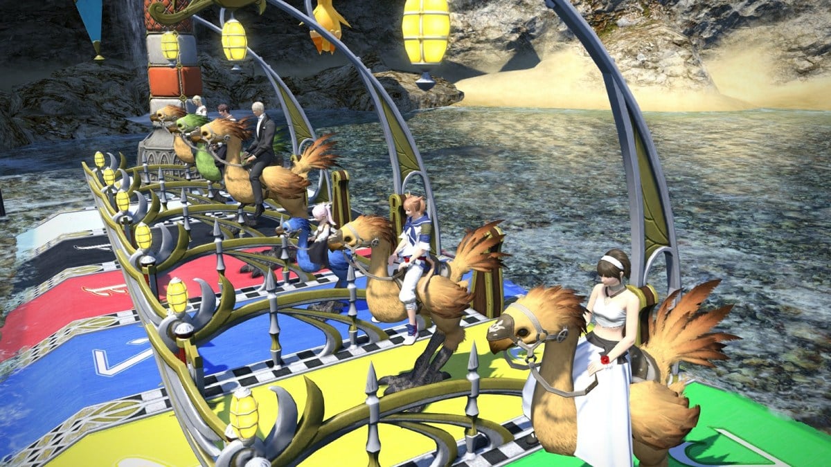 Chocobo racing in FFXIV