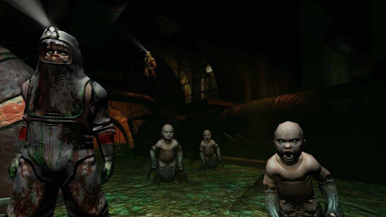 A shot from Doom 3: Resurrection of Evil, the fourth-best Doom game of all time.