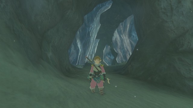 North Biron Snowshelf Cave entrance in The Legend of Zelda: Tears of the Kingdom.