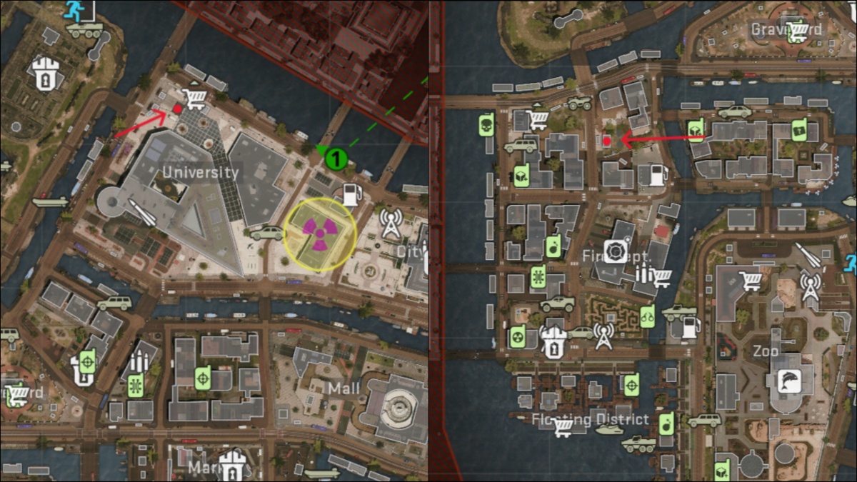 Stage bag locations Warzone
