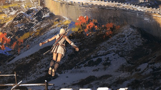 Charakter springt in Assassin's Creed Jade.