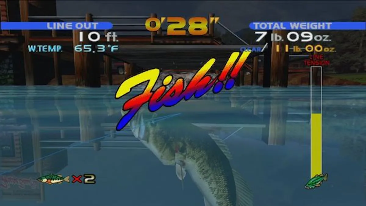 Sega Bass Fishing 2 Gameplay - Green Inlet (with Credit Sequence