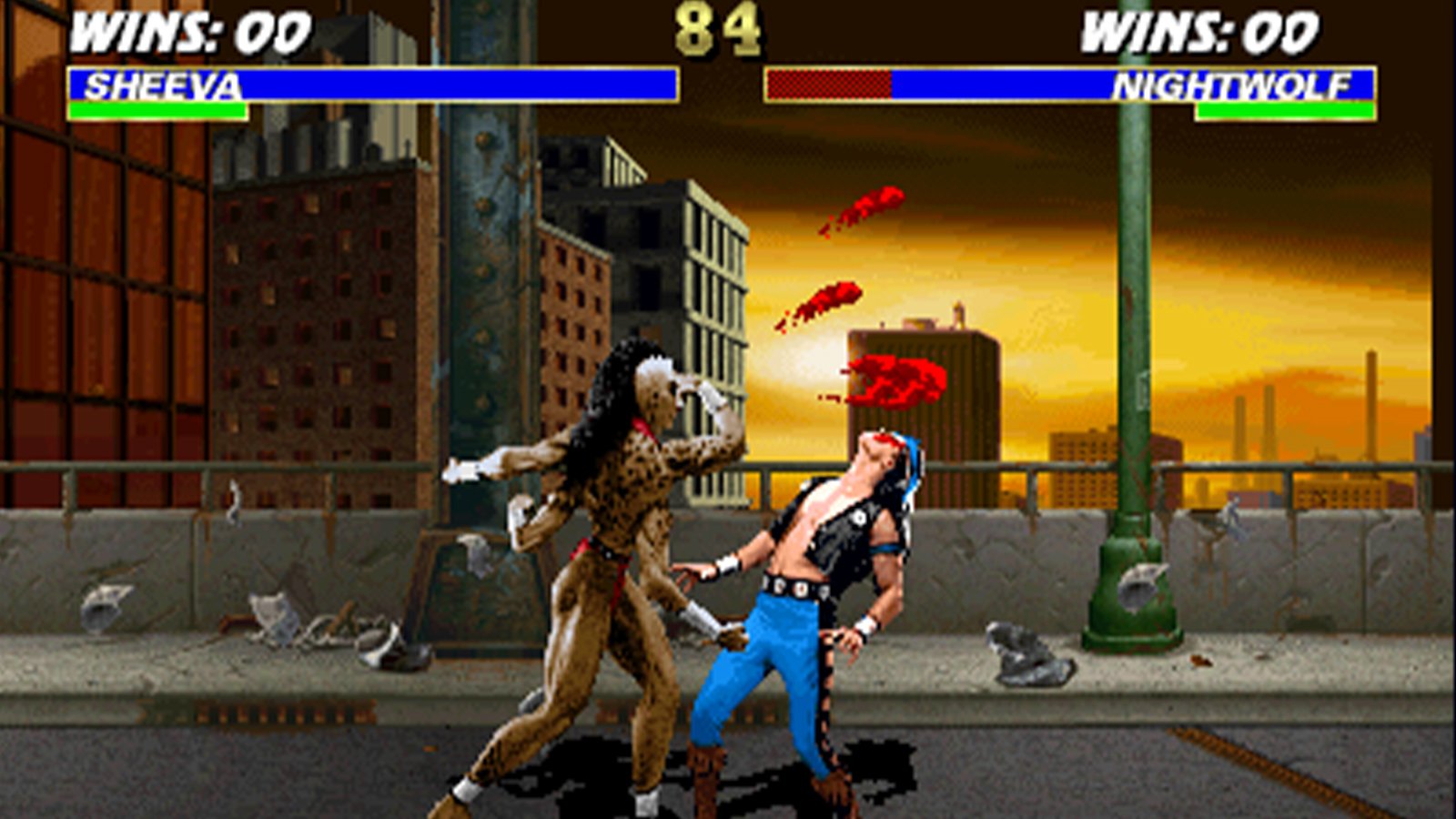 Nightwolf vs Sheeva in MK 3