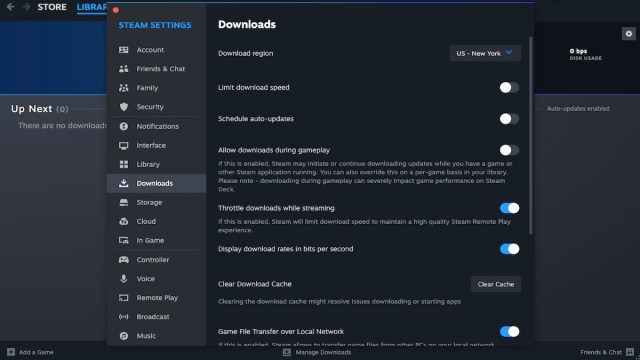 Steam download system updated