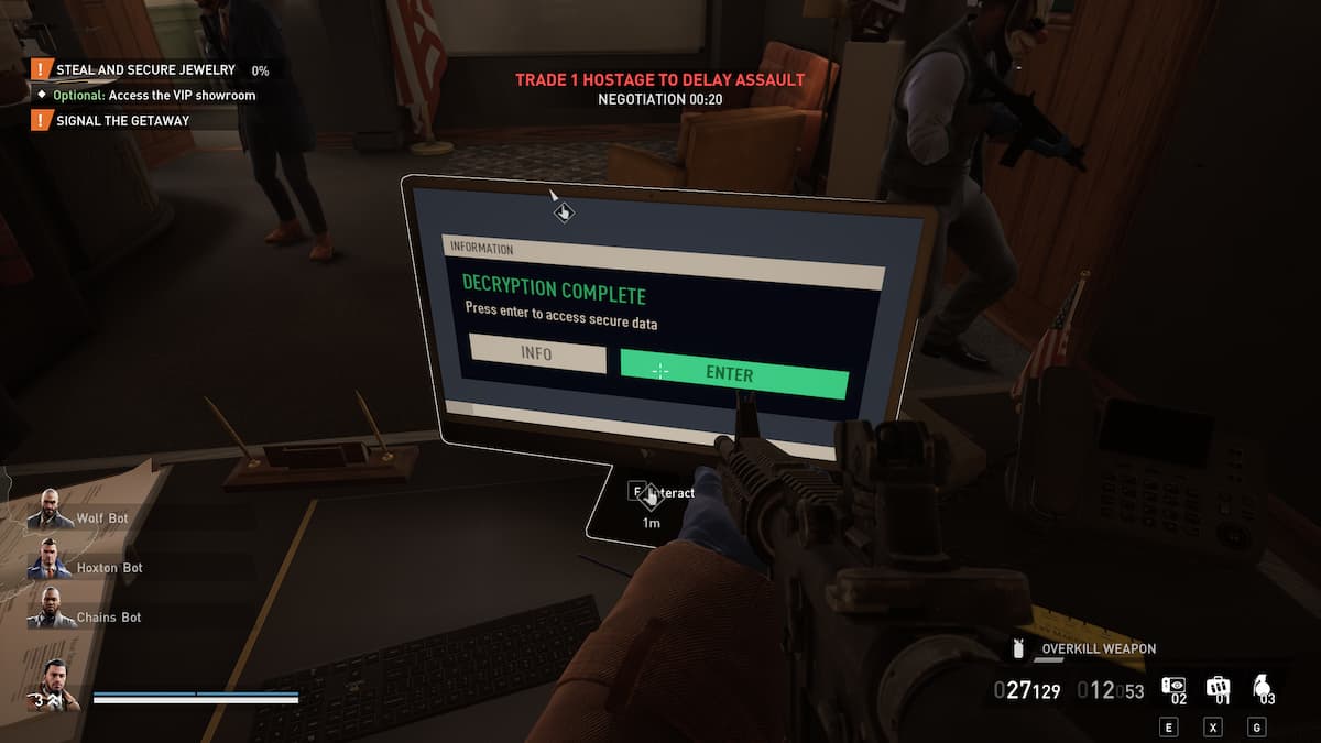 The computer in the manager's office in Dirty Ice in Payday 3