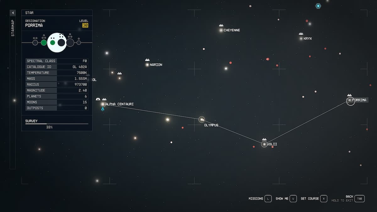 The Porrima System in Starfield