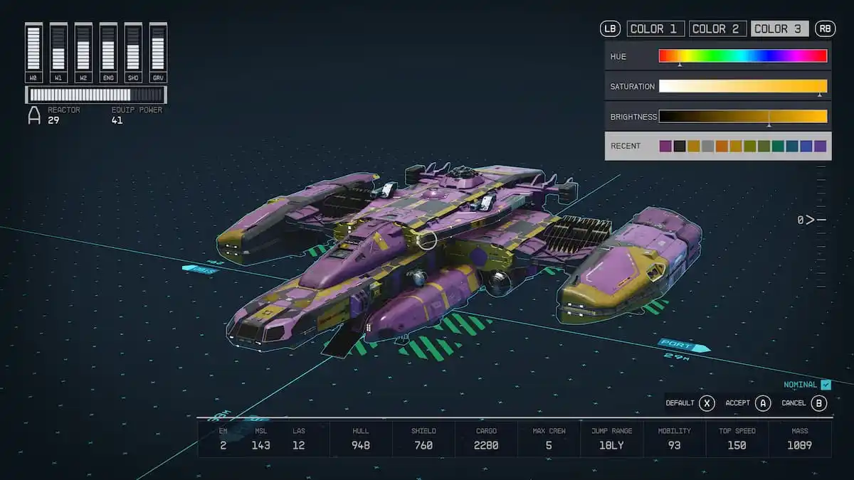 How to change your entire ship color at once in Starfield – Destructoid
