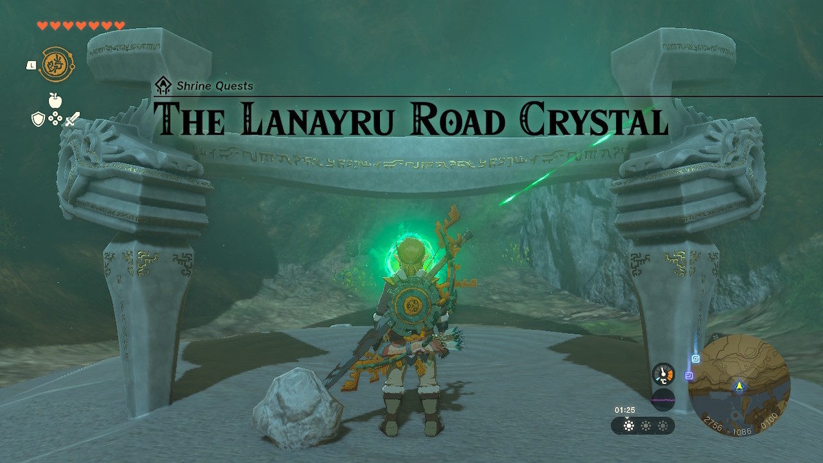 the start of the lanayru road crystal shrine quest for o-ogim shrine