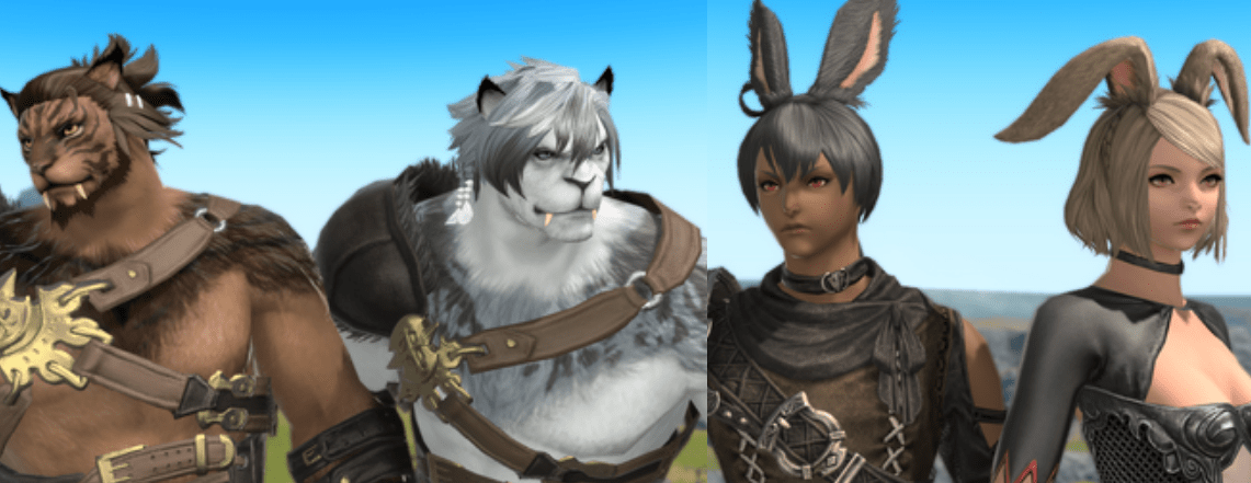 New Hrothgar and Viera hairstyles in the Growing Light FFXIV update