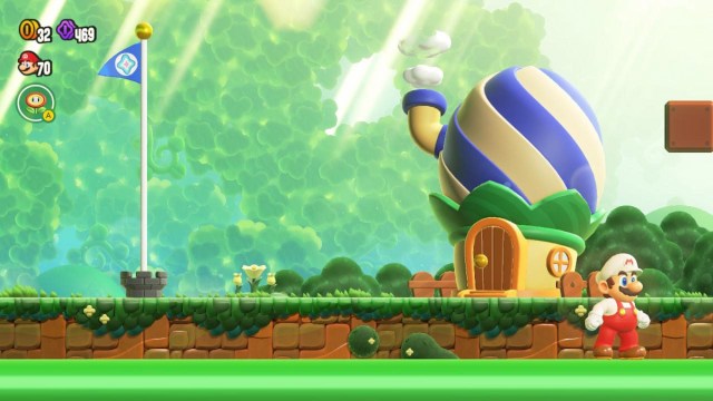 Secret 1-up in Piranha Plants on Parade in Super Mario Bros. Wonder