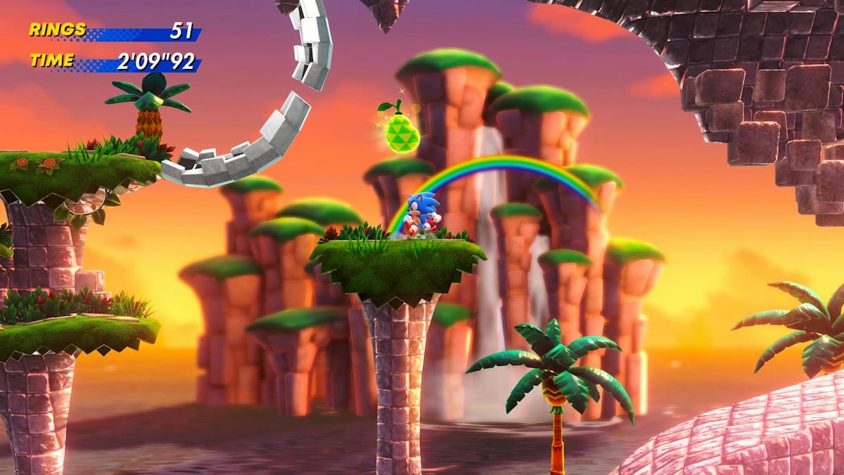 Fruit in Sonic Superstars hidden in level