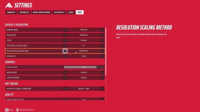 best settings for FPS and performance in The Finals.