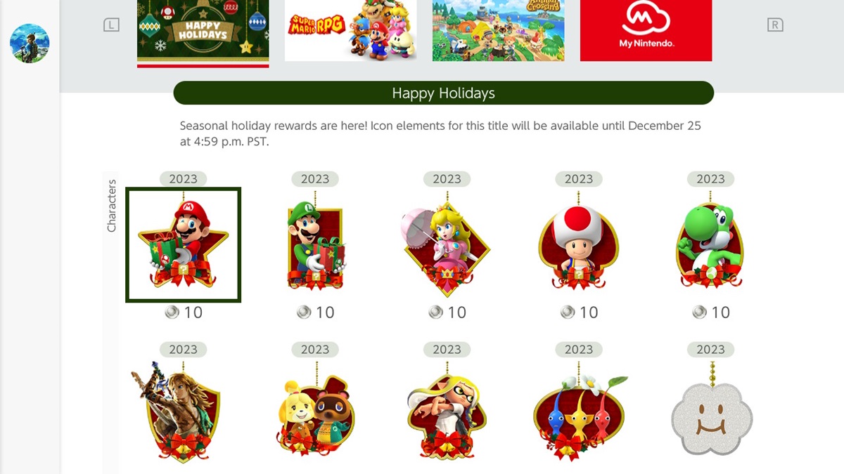 Nintendo eshop online holiday sale