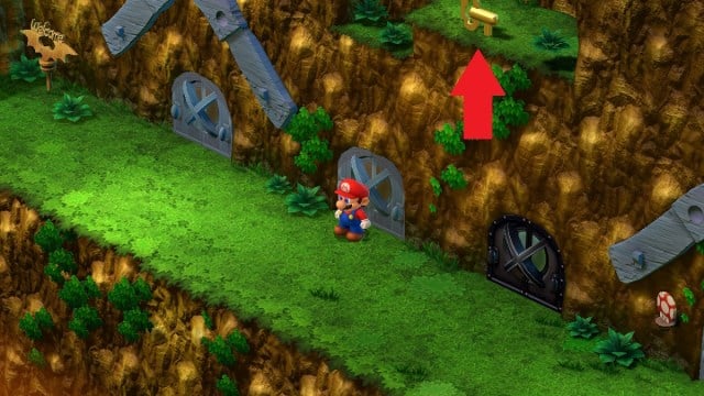 Super Mario RPG Monstro Town Temple Key